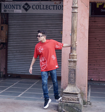ROUGH PAPER RED T-SHIRT